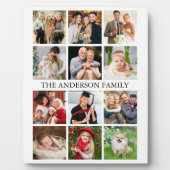 家族の写真コラージュ フォトプラーク (正面)