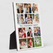 家族の写真コラージュ フォトプラーク (側面)