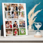 家族の写真コラージュ フォトプラーク (側面)