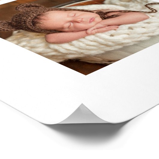 家族の写真コラージュ ポスター (角)