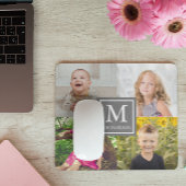 家族の写真コラージュ マウスパッド