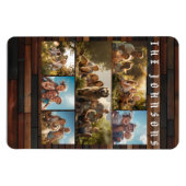 家族の写真コラージュ マグネット (横)