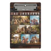 家族の写真コラージュ ミニクリップボード (正面)