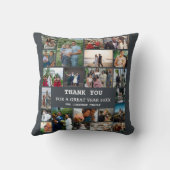 家族の写真コラージュ |モダン忘年会 クッション (裏面)