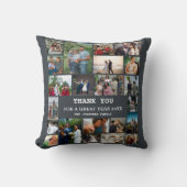 家族の写真コラージュ |モダン忘年会 クッション (正面)