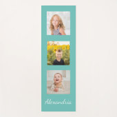 家族の写真コラージュ ヨガマット (正面)