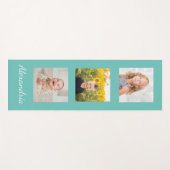 家族の写真コラージュ ヨガマット (正面(横))