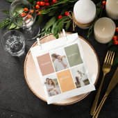 家族の写真コラージュ | 感謝と幸せに満ちて フェイバーバッグ