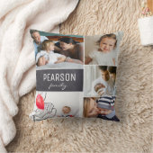 家族の写真コラージュ 母への特別な贈り物 クッション (ブランケット)