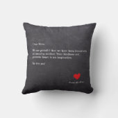 家族の写真コラージュ 母への特別な贈り物 クッション (裏面)