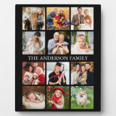 家族の写真コラージュ – 色を選択 フォトプラーク (正面)