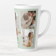 家族の写真コラージュ – 5枚の写真とカスタム文字