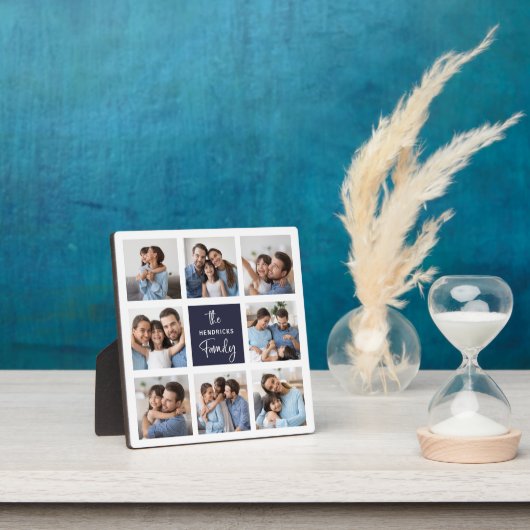 家族の写真コラージュ | Chicスクリプモダント フォトプラーク (インサイチュ)