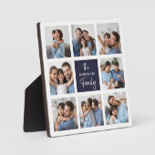 家族の写真コラージュ | Chicスクリプモダント フォトプラーク (正面)