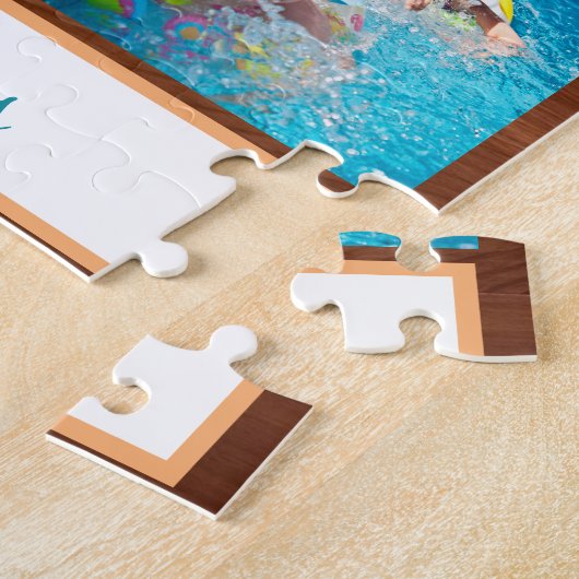 家族の写真コラージュHanukkahギフトキープサケ ジグソーパズル (側面)