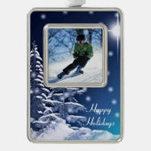 家族の写真コレクション シルバープレートフレームオーナメント (正面)