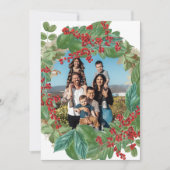 家族の写真スクリプトホリデーメリークリスマスカード シーズンカード (正面)