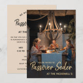 家族の写真テンプレート ペサハの夕べ招待状 招待状 (正面/裏面)