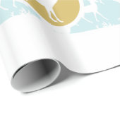 家族の写真トナカイのクリスマス明メリーるい ラッピングペーパー (ロールコーナー)