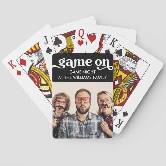 家族の写真トランプゲームオン トランプ (裏面)