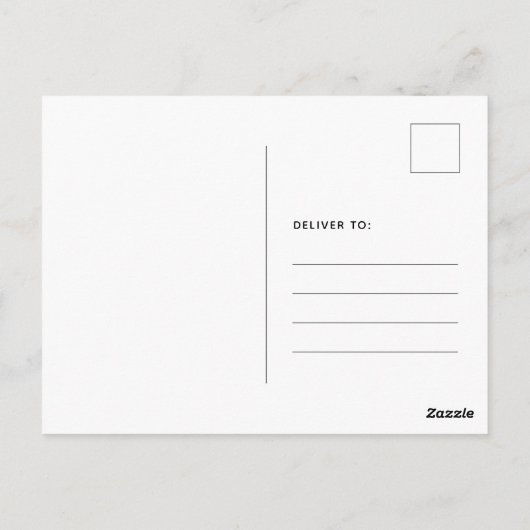 家族の写真ハッピーニューイヤー葉書 ポストカード (裏面)