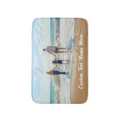 家族の写真バスマットとカスタム文字 バスマット (正面縦)