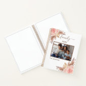 家族の写真パンパスグラスピンクフローラ白 ノートブック (内部)