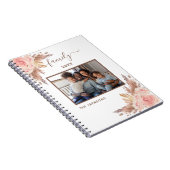 家族の写真パンパスグラスピンクフローラ白 ノートブック (右側)