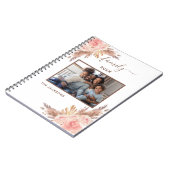 家族の写真パンパスグラスピンクフローラ白 ノートブック (左側)