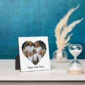 家族の写真パーソナライズされたハートテンプレート フォトプラーク (インサイチュ)