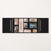 家族の写真パーソナライズされた名 ヨガマット (正面(横))