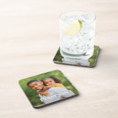 家族の写真パーソナライズされた姓モノグラム コースター (右側)