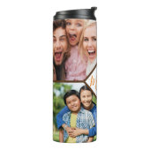 家族の写真パーソナライズされた熱タンブラー タンブラー (回転左)