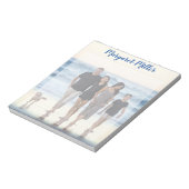 家族の写真パーソナライズされた ノートパッド (回転)