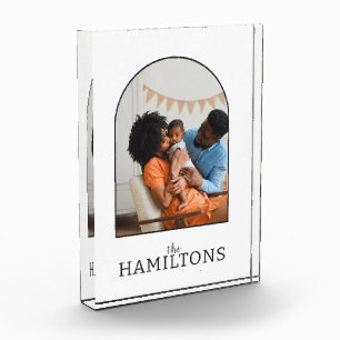 家族の写真パーソナライズされた フォトブロック