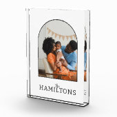 家族の写真パーソナライズされた フォトブロック (右)