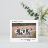 家族の写真パーソナライズされた ポストカード (スタンド正面)