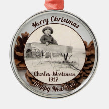 家族の写真ピネコンの名前メリークリスマス