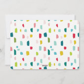 家族の写真フェスティバルクリスマスグリーティングボーブルレッド シーズンカード (裏面)