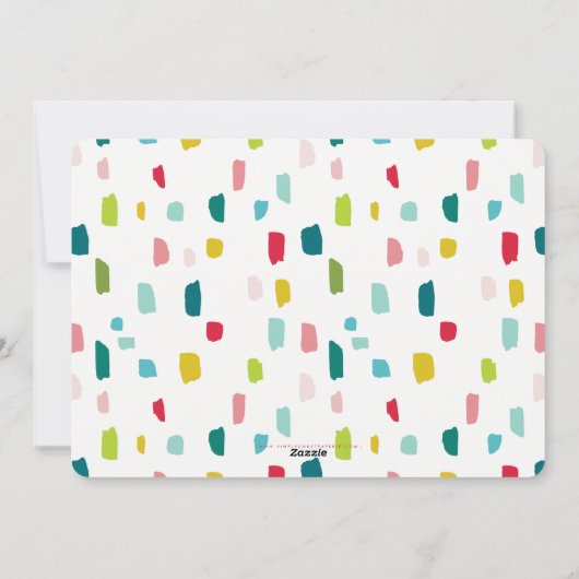 家族の写真フェスティバルクリスマスグリーティングボーブルレッド シーズンカード (裏面)