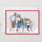 家族の写真フェスティバルクリスマス シーズンカード (正面)