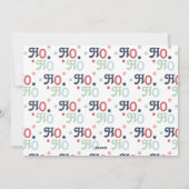 家族の写真フェスティバルクリスマス シーズンカード (裏面)