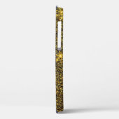 家族の写真フォトコラージュ金ゴールドブラックグリッター Case-Mate iPhoneケース (裏面 / 左)