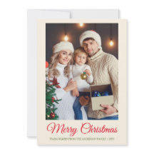 家族の写真ミニマルのシンプルクリスマスモダン