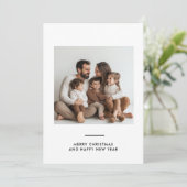 家族の写真メリーと明るいミニマル 招待状 (スタンド正面)