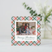 家族の写真メリーモダンクリスマスカード シーズンカード (スタンド正面)