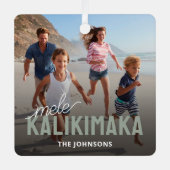 家族の写真メレカリマカ メタルオーナメント (正面)