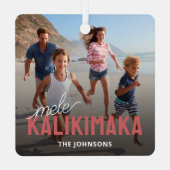 家族の写真メレカリマカ メタルオーナメント (裏面)