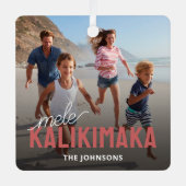 家族の写真メレカリマカ メタルオーナメント (正面)