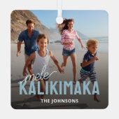 家族の写真メレカリマカ メタルオーナメント (裏面)